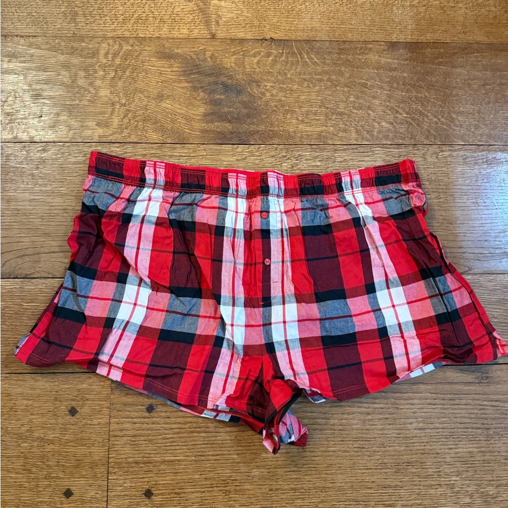 PINK Victoria's Secret Red Plaid Women's Shorts